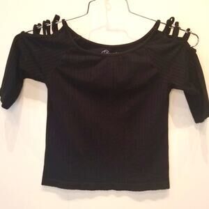 Suzette Collection Black Girls Stretch Top M‎